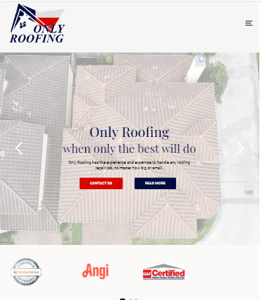 onlyroofing-a project by seo agency in Texas